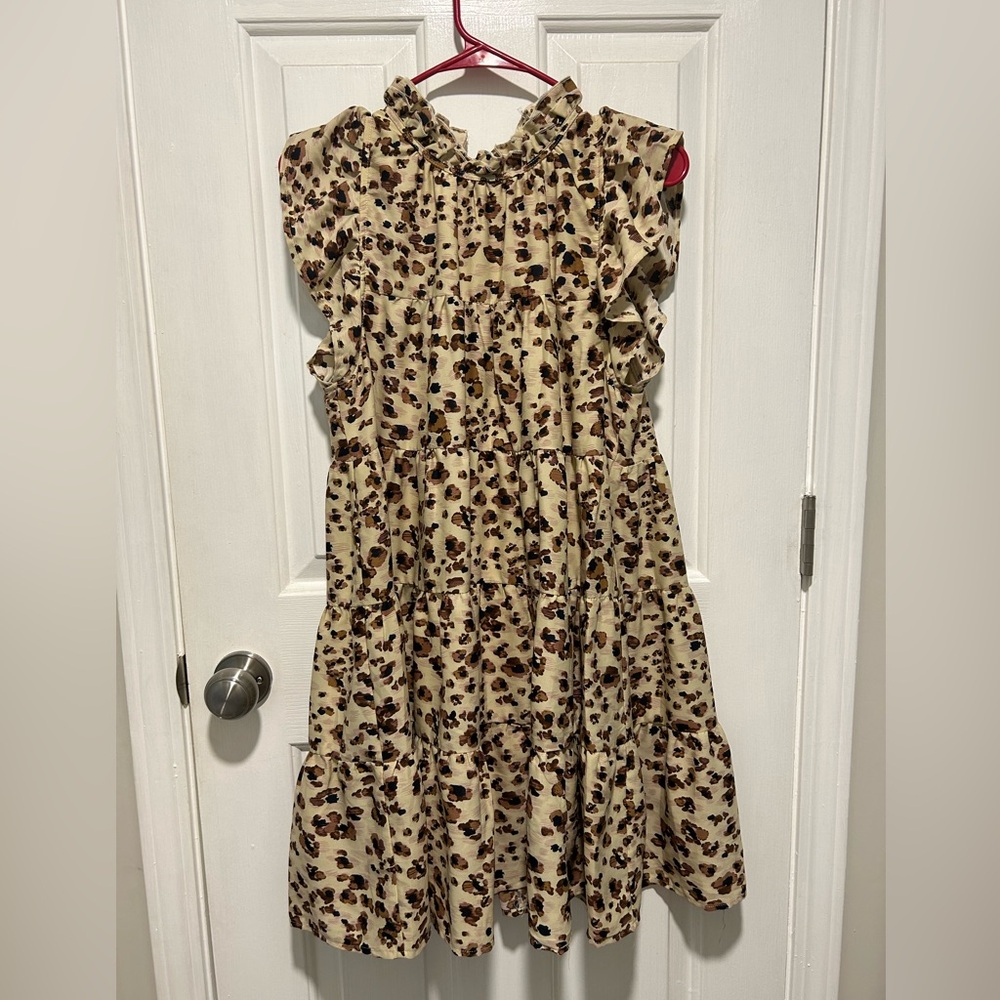 Entro Boutique leopard mini dress medium